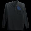 Long Sleeve Silk Touch Polo with Pocket Thumbnail