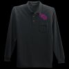 Long Sleeve Silk Touch Polo with Pocket Thumbnail