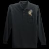 Long Sleeve Silk Touch Polo with Pocket Thumbnail