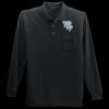 Long Sleeve Silk Touch Polo with Pocket Thumbnail