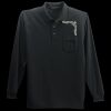 Long Sleeve Silk Touch Polo with Pocket Thumbnail