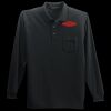 Long Sleeve Silk Touch Polo with Pocket Thumbnail