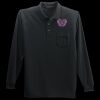 Long Sleeve Silk Touch Polo with Pocket Thumbnail