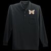 Long Sleeve Silk Touch Polo with Pocket Thumbnail