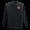 Long Sleeve Silk Touch Polo with Pocket Thumbnail