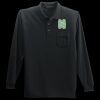 Long Sleeve Silk Touch Polo with Pocket Thumbnail