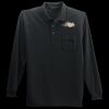 Long Sleeve Silk Touch Polo with Pocket Thumbnail