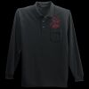 Long Sleeve Silk Touch Polo with Pocket Thumbnail
