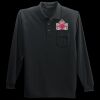 Long Sleeve Silk Touch Polo with Pocket Thumbnail