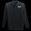 Long Sleeve Silk Touch Polo with Pocket Thumbnail
