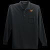 Long Sleeve Silk Touch Polo with Pocket Thumbnail
