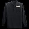 Long Sleeve Silk Touch Polo with Pocket Thumbnail