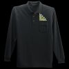 Long Sleeve Silk Touch Polo with Pocket Thumbnail
