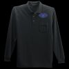 Long Sleeve Silk Touch Polo with Pocket Thumbnail