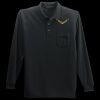 Long Sleeve Silk Touch Polo with Pocket Thumbnail