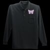 Long Sleeve Silk Touch Polo with Pocket Thumbnail