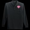 Long Sleeve Silk Touch Polo with Pocket Thumbnail