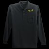 Long Sleeve Silk Touch Polo with Pocket Thumbnail