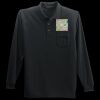 Long Sleeve Silk Touch Polo with Pocket Thumbnail