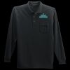 Long Sleeve Silk Touch Polo with Pocket Thumbnail