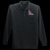 Long Sleeve Silk Touch Polo with Pocket Thumbnail