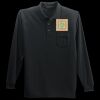 Long Sleeve Silk Touch Polo with Pocket Thumbnail
