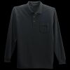 Long Sleeve Silk Touch Polo with Pocket Thumbnail