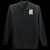 Long Sleeve Silk Touch Polo with Pocket Thumbnail