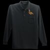 Long Sleeve Silk Touch Polo with Pocket Thumbnail