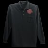 Long Sleeve Silk Touch Polo with Pocket Thumbnail