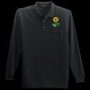 Long Sleeve Silk Touch Polo with Pocket Thumbnail