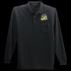 Long Sleeve Silk Touch Polo with Pocket Thumbnail