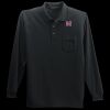 Long Sleeve Silk Touch Polo with Pocket Thumbnail