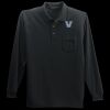 Long Sleeve Silk Touch Polo with Pocket Thumbnail
