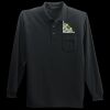 Long Sleeve Silk Touch Polo with Pocket Thumbnail