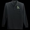 Long Sleeve Silk Touch Polo with Pocket Thumbnail