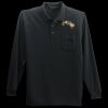 Long Sleeve Silk Touch Polo with Pocket Thumbnail