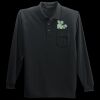 Long Sleeve Silk Touch Polo with Pocket Thumbnail