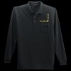 Long Sleeve Silk Touch Polo with Pocket Thumbnail