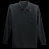 Long Sleeve Silk Touch Polo with Pocket Thumbnail