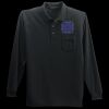 Long Sleeve Silk Touch Polo with Pocket Thumbnail