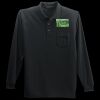 Long Sleeve Silk Touch Polo with Pocket Thumbnail