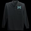 Long Sleeve Silk Touch Polo with Pocket Thumbnail