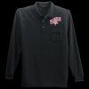 Long Sleeve Silk Touch Polo with Pocket Thumbnail