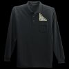 Long Sleeve Silk Touch Polo with Pocket Thumbnail