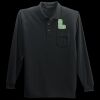 Long Sleeve Silk Touch Polo with Pocket Thumbnail