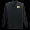 Long Sleeve Silk Touch Polo with Pocket Thumbnail