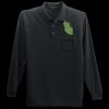 Long Sleeve Silk Touch Polo with Pocket Thumbnail