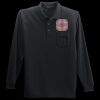 Long Sleeve Silk Touch Polo with Pocket Thumbnail