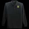 Long Sleeve Silk Touch Polo with Pocket Thumbnail